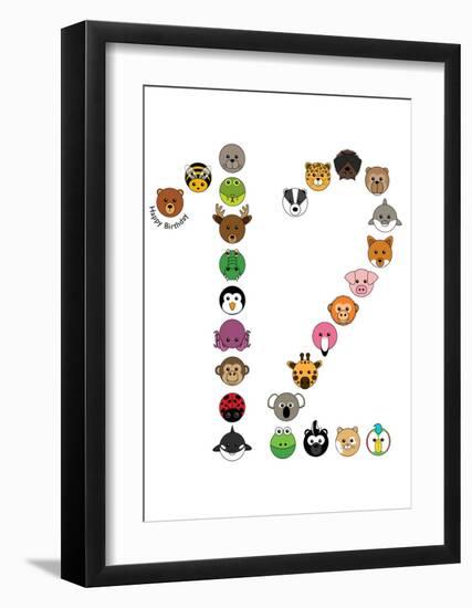 Twelve-null-Framed Art Print