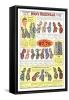 Twenties Clothes Catalog-null-Framed Stretched Canvas