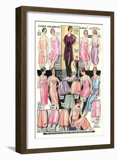 Twenties Clothes Catalog-null-Framed Art Print