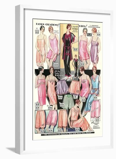 Twenties Clothes Catalog-null-Framed Art Print