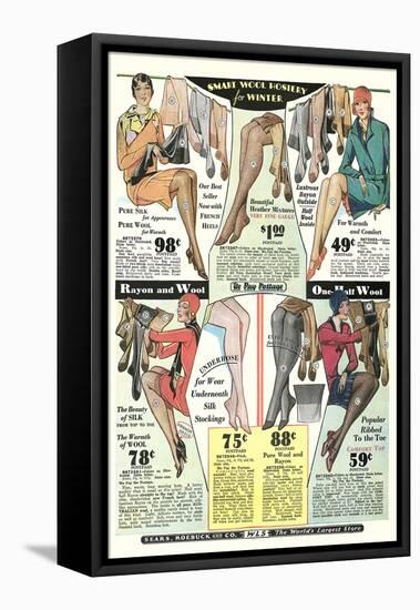 Twenties Clothes Catalog-null-Framed Stretched Canvas