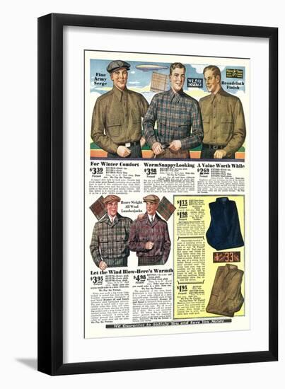 Twenties Clothes Catalog-null-Framed Art Print