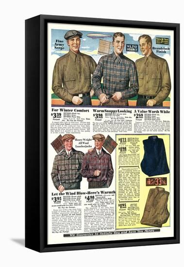 Twenties Clothes Catalog-null-Framed Stretched Canvas