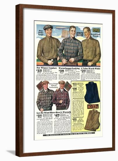 Twenties Clothes Catalog-null-Framed Art Print