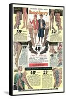 Twenties Clothes Catalog-null-Framed Stretched Canvas