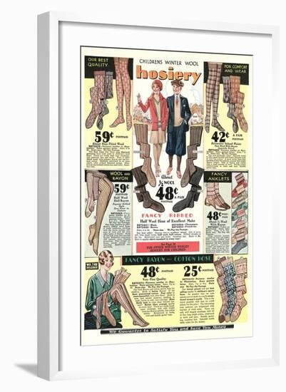 Twenties Clothes Catalog-null-Framed Art Print