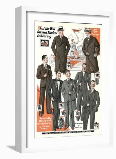 Twenties Clothes Catalog-null-Framed Art Print