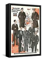 Twenties Clothes Catalog-null-Framed Stretched Canvas