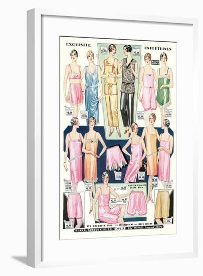 Twenties Clothes Catalog-null-Framed Art Print