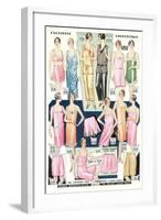 Twenties Clothes Catalog-null-Framed Art Print