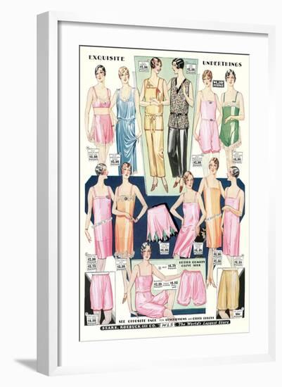 Twenties Clothes Catalog-null-Framed Art Print