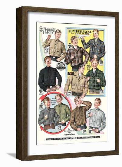 Twenties Clothes Catalog-null-Framed Art Print