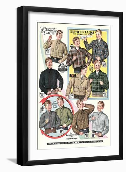 Twenties Clothes Catalog-null-Framed Art Print