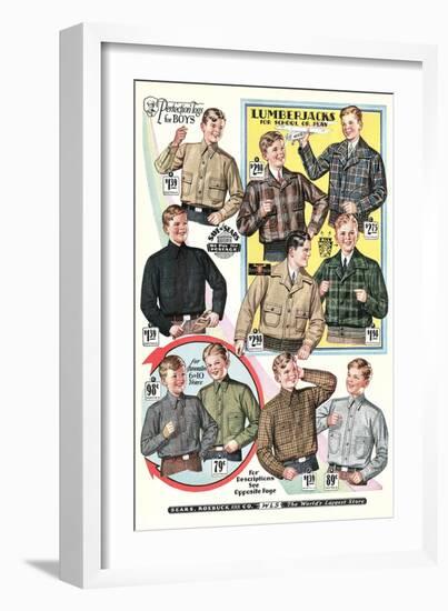 Twenties Clothes Catalog-null-Framed Art Print