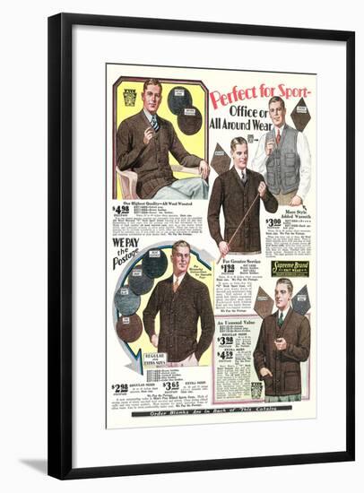 Twenties Clothes Catalog-null-Framed Art Print