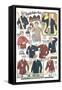 Twenties Clothes Catalog-null-Framed Stretched Canvas