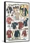 Twenties Clothes Catalog-null-Framed Stretched Canvas