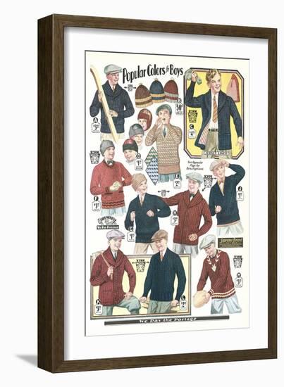 Twenties Clothes Catalog-null-Framed Art Print