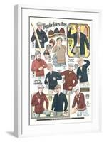 Twenties Clothes Catalog-null-Framed Art Print