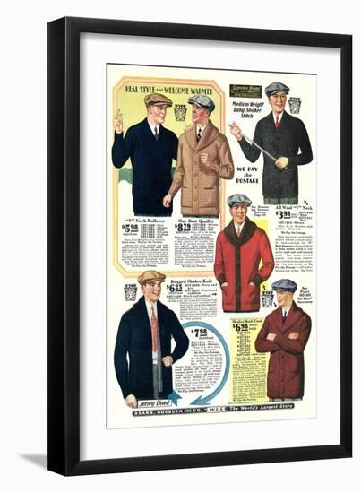 Twenties Clothes Catalog-null-Framed Art Print