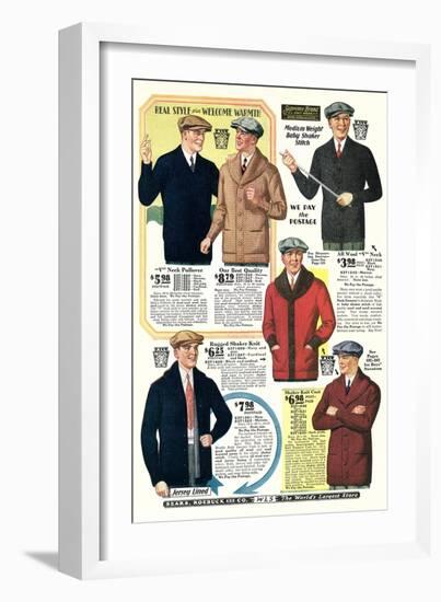 Twenties Clothes Catalog-null-Framed Art Print