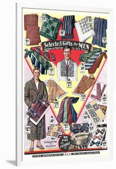 Twenties Clothes Catalog-null-Framed Art Print