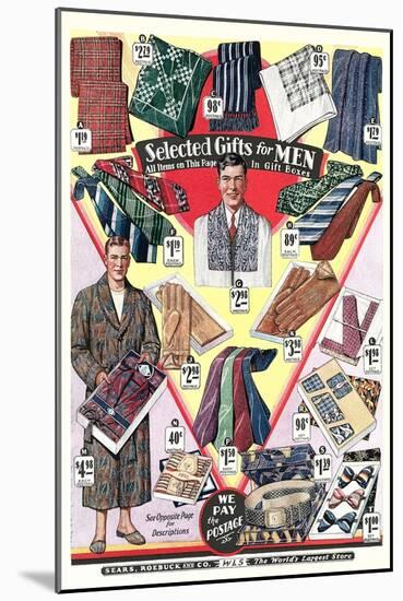 Twenties Clothes Catalog-null-Mounted Art Print