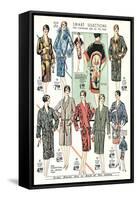 Twenties Clothes Catalog-null-Framed Stretched Canvas