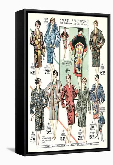 Twenties Clothes Catalog-null-Framed Stretched Canvas