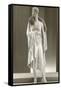 Twenties Female Mannequin Wearing Evening Gown and Fur Collar-Found Image Press-Framed Stretched Canvas