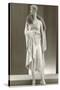 Twenties Female Mannequin Wearing Evening Gown and Fur Collar-Found Image Press-Stretched Canvas