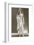 Twenties Female Mannequin Wearing Evening Gown and Fur Collar-Found Image Press-Framed Photographic Print