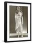 Twenties Female Mannequin Wearing Evening Gown and Fur Collar-Found Image Press-Framed Photographic Print