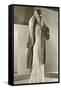 Twenties Female Mannequinin Evening Wear-Found Image Press-Framed Stretched Canvas