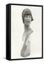 Twenties Mannequin Bust in Cloche Hat-Found Image Press-Framed Stretched Canvas