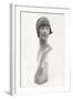 Twenties Mannequin Bust in Cloche Hat-Found Image Press-Framed Photographic Print