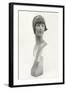 Twenties Mannequin Bust in Cloche Hat-Found Image Press-Framed Photographic Print