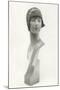 Twenties Mannequin Bust in Cloche Hat-Found Image Press-Mounted Photographic Print