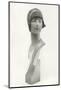Twenties Mannequin Bust in Cloche Hat-Found Image Press-Mounted Photographic Print