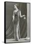 Twenties Mannequin in Velvet Dress-null-Framed Stretched Canvas