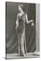 Twenties Mannequin in Velvet Dress-null-Stretched Canvas