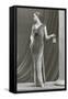 Twenties Mannequin in Velvet Dress-null-Framed Stretched Canvas