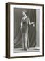 Twenties Mannequin in Velvet Dress-null-Framed Art Print