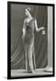 Twenties Mannequin in Velvet Dress-null-Framed Art Print