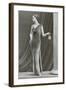 Twenties Mannequin in Velvet Dress-null-Framed Art Print