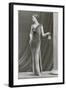 Twenties Mannequin in Velvet Dress-null-Framed Art Print