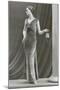 Twenties Mannequin in Velvet Dress-null-Mounted Art Print