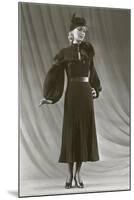 Twenties Mannequin with Mutton Sleeves-null-Mounted Art Print