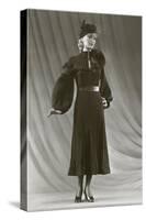 Twenties Mannequin with Mutton Sleeves-null-Stretched Canvas