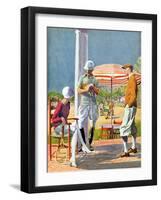 Twenties Polo Match-null-Framed Art Print